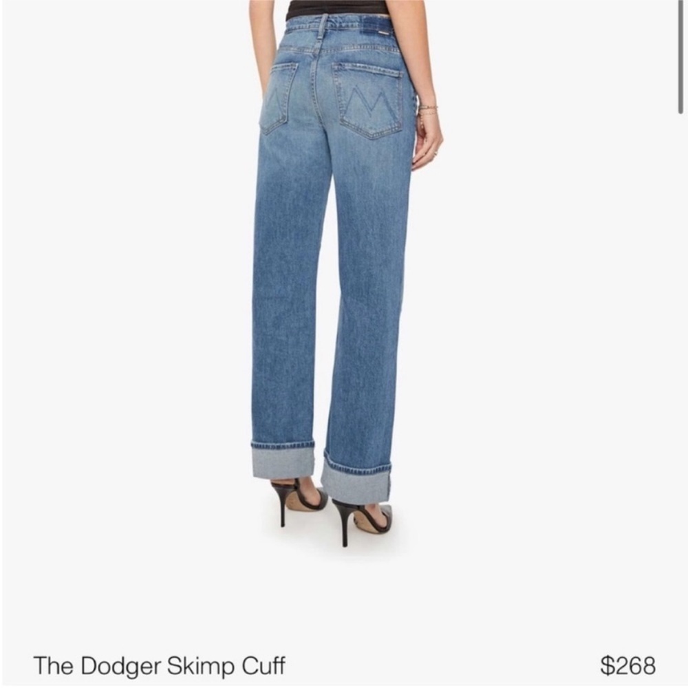NWT Mother Jeans The Dodger Skimp Cuff in Leap of Faith Sz 32 - Picture 3 of 15